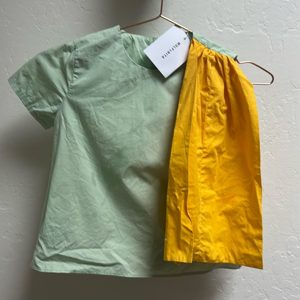 Wolf & Rita assymetrical shirt sleeve shirt NWT 6